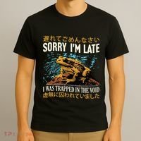 Sorry IM Late I Was Trapped In The Void Frog Japanese T-Shirt thumb 3