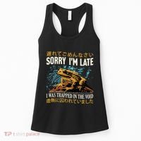 Sorry IM Late I Was Trapped In The Void Frog Japanese Women's Tank Top thumb 0