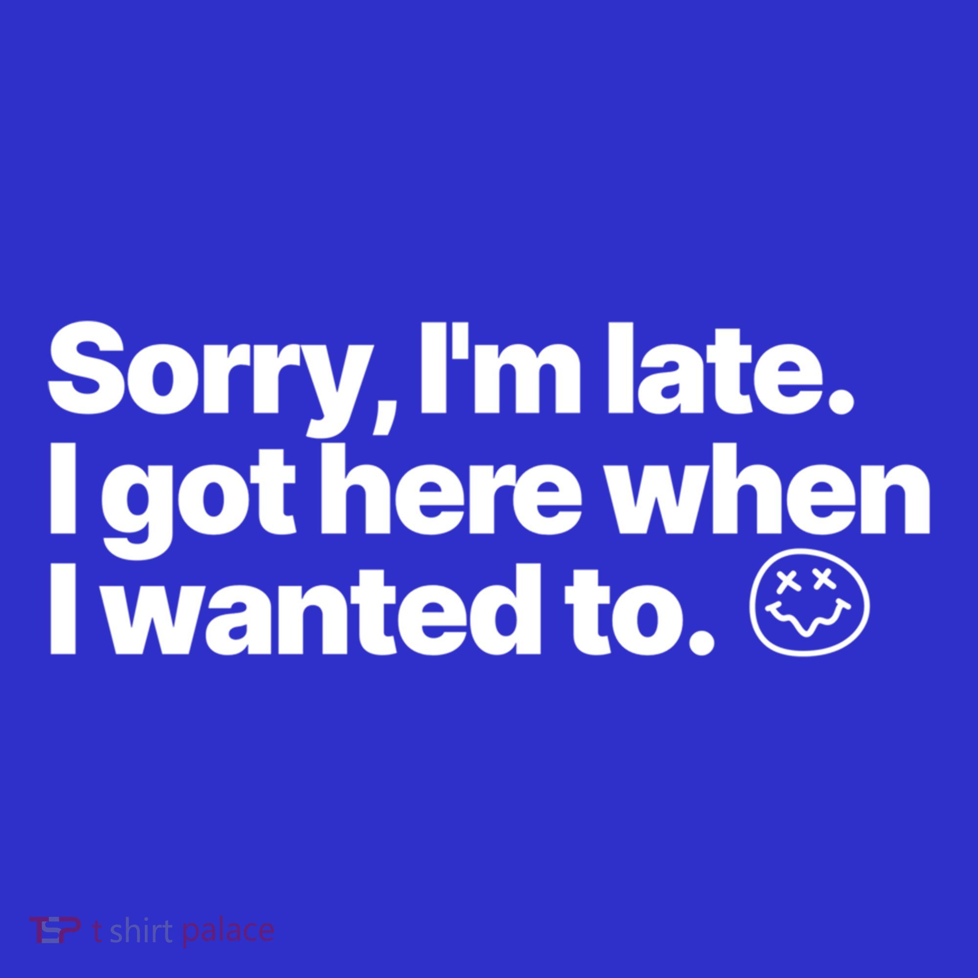 Sorry IM Late I Got Here When I Wanted To Funny Sarcastic Gift T-Shirt