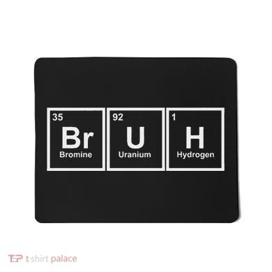 Science Is Lit Science Bruh Adult Black Short Sleeve Medium 6 Mousepad