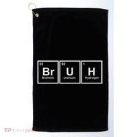 Science Is Lit Science Bruh Adult Black Short Sleeve Medium 6 Golf Towel thumb 0