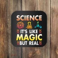 Science Is Like Magic But Real Positive Quote March For Science Coaster thumb 0