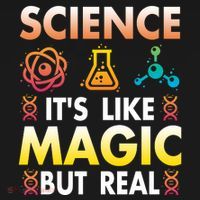 Science Is Like Magic But Real Positive Quote March For Science Flat Bill Trucker Hat thumb 2