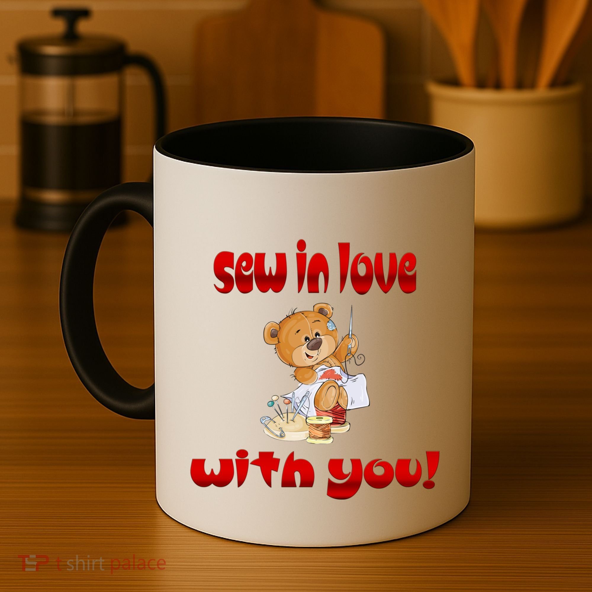 Sew In Love With You Teddy Bears Valentine's Day Gift Meaningful Gift Coffee Mug