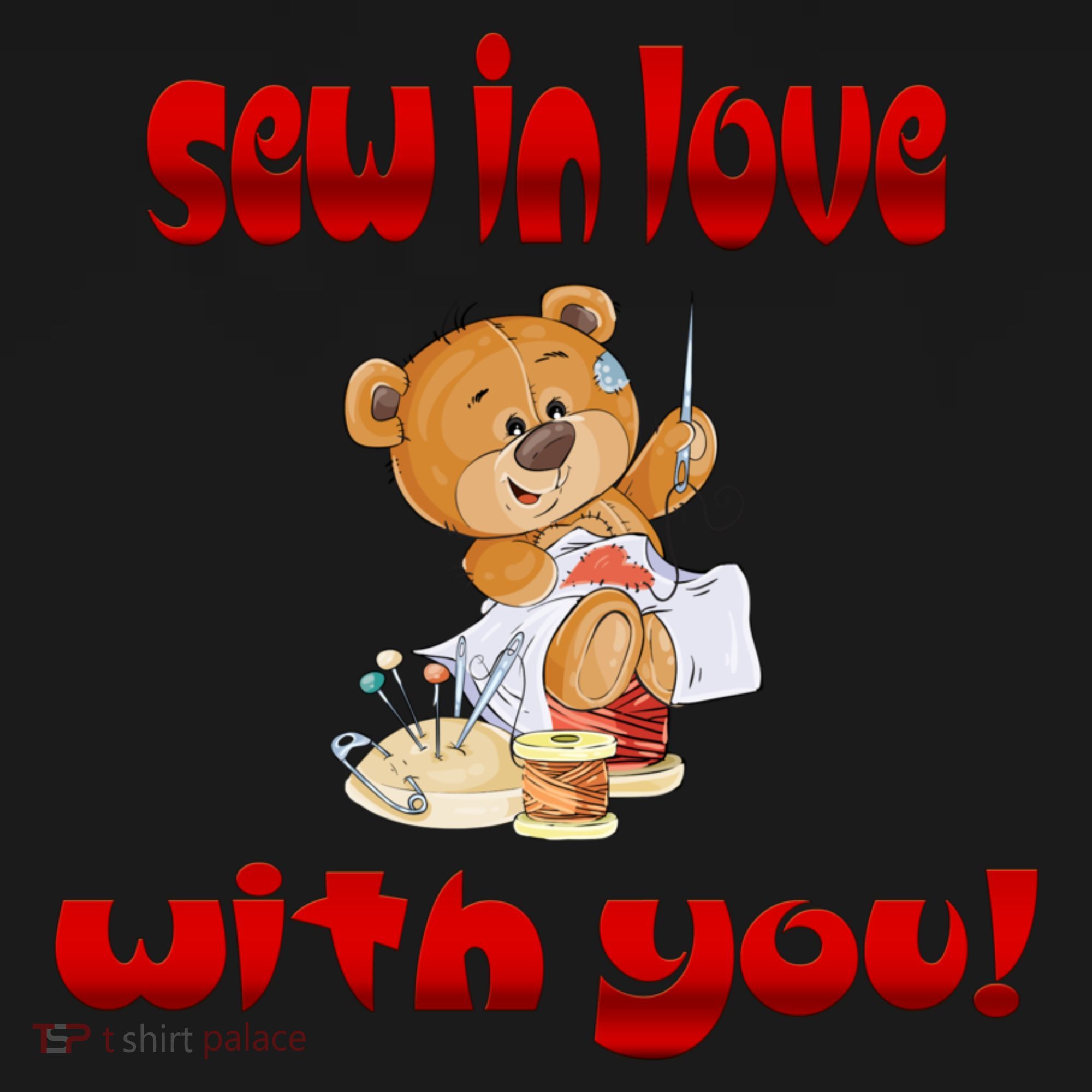 Sew In Love With You Teddy Bears Valentine's Day Gift Meaningful Gift Women's Hoodie