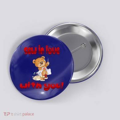 Sew In Love With You Teddy Bears Valentine's Day Gift Meaningful Gift Button