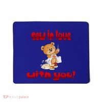 Sew In Love With You Teddy Bears Valentine's Day Gift Meaningful Gift Mousepad thumb 0