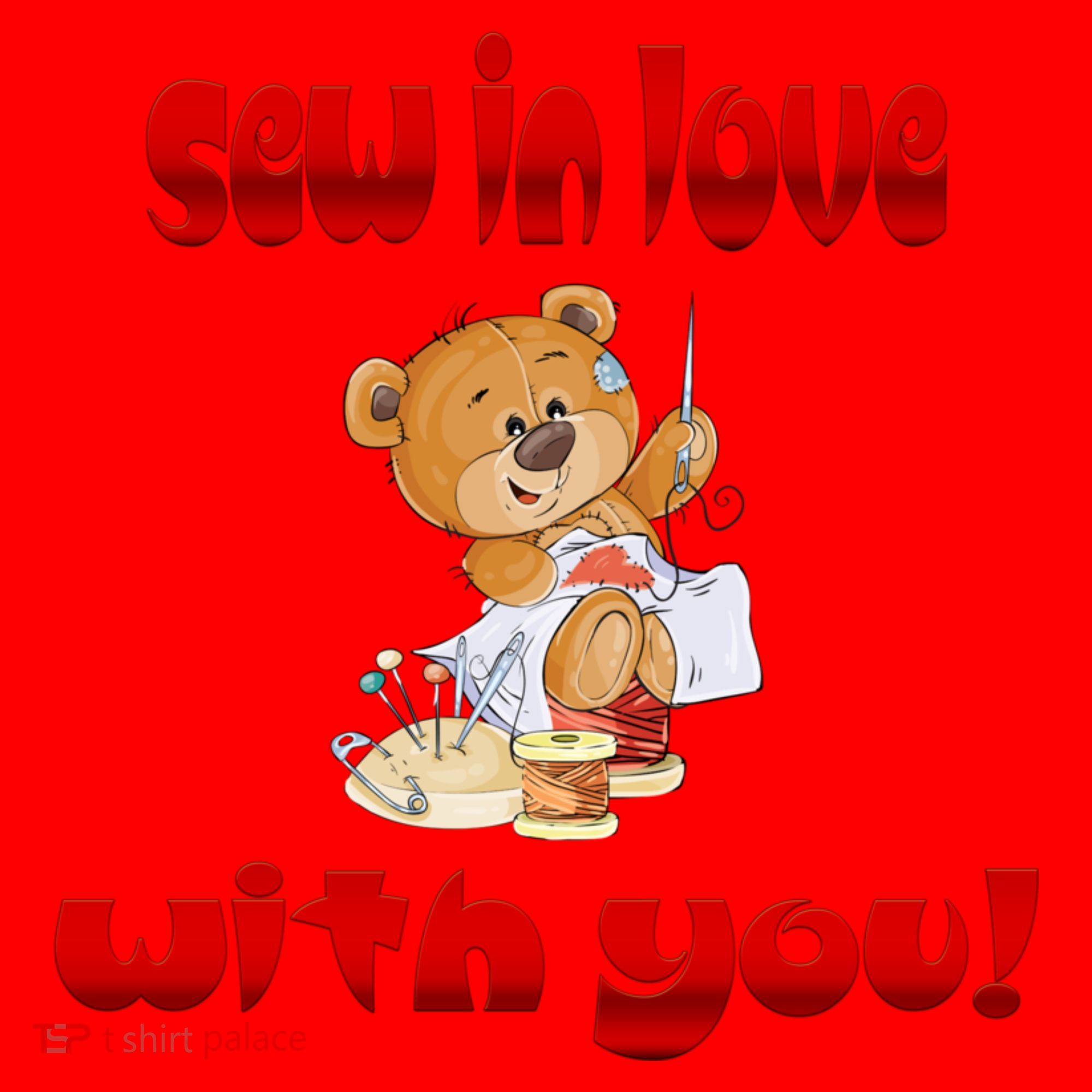 Sew In Love With You Teddy Bears Valentine's Day Gift Meaningful Gift Santa Hat