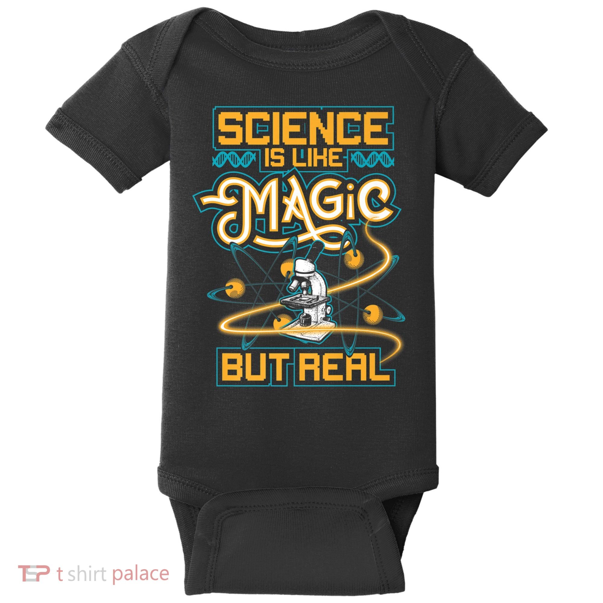Science Is Like Magic But Real Funny Science Baby Bodysuit