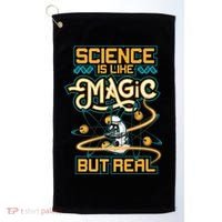 Science Is Like Magic But Real Funny Science Golf Towel thumb 0