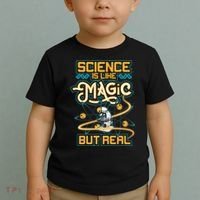 Science Is Like Magic But Real Funny Science Toddler T-Shirt thumb 2