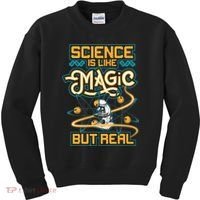 Science Is Like Magic But Real Funny Science Kids Sweatshirt thumb 0