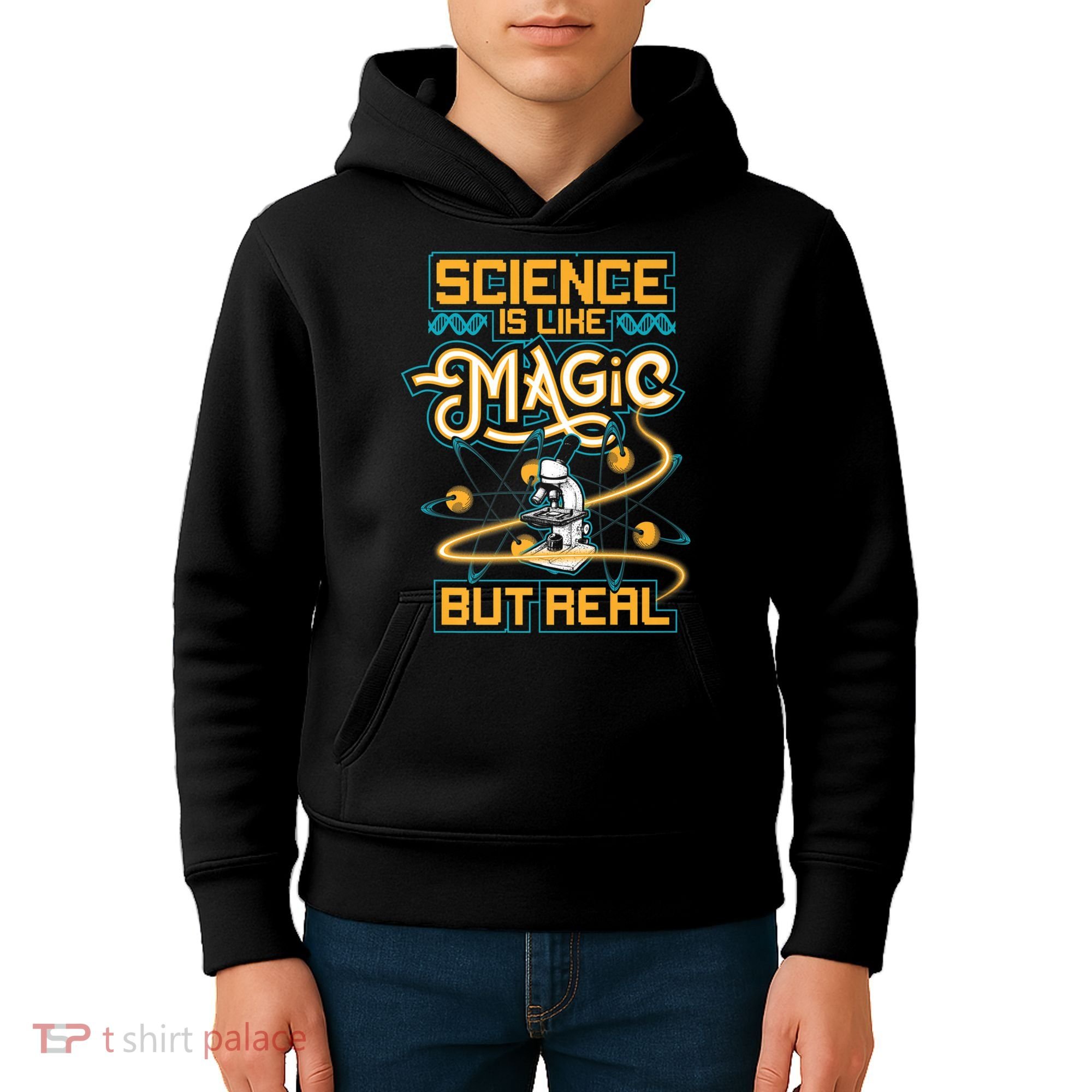 Science Is Like Magic But Real Funny Science Kids Hoodie