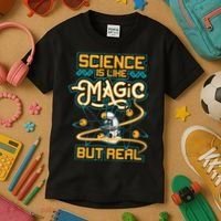 Science Is Like Magic But Real Funny Science Kids T-Shirt thumb 3
