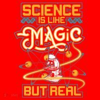 Science Is Like Magic But Real Funny Science Santa Hat thumb 1