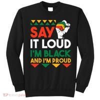 S.ay It L.oud I'm Black & I'm Proud Black History Month Sweatshirt thumb 0