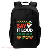 S.ay It L.oud I'm Black & I'm Proud Black History Month Backpack thumb 0