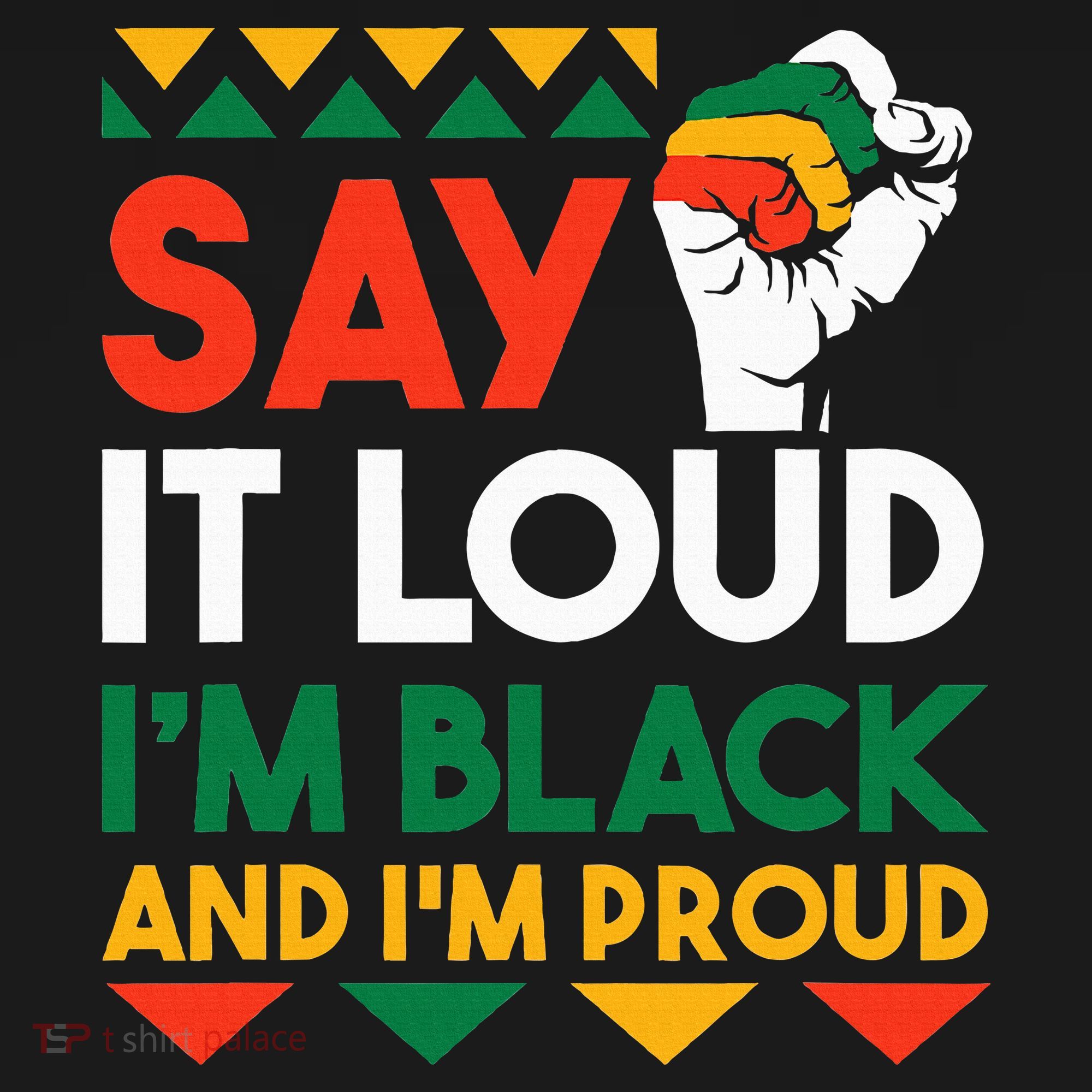 S.ay It L.oud I'm Black & I'm Proud Black History Month Women's Hoodie