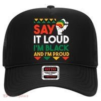 S.ay It L.oud I'm Black & I'm Proud Black History Month Hat thumb 0