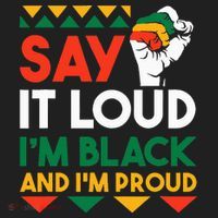 S.ay It L.oud I'm Black & I'm Proud Black History Month Hat thumb 2