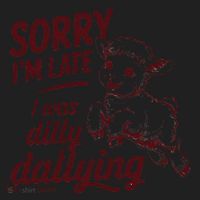 Sorry Im Late I Was Dilly Dallying Funny Cute Lamb Gift Women's Sweatshirt thumb 2