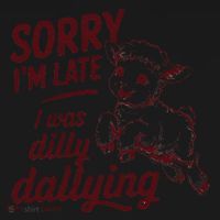 Sorry Im Late I Was Dilly Dallying Funny Cute Lamb Gift Toddler Hoodie thumb 2