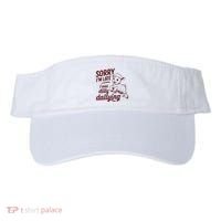 Sorry Im Late I Was Dilly Dallying Funny Cute Lamb Gift Visor thumb 0