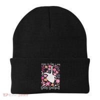 Sorry I'm Late I Was Dilly Dallying Boho Floral Goose  Beanie thumb 0