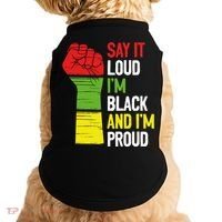 Say It Loud Im Black And Im Proud African American Pride Gift Doggie Tank thumb 0