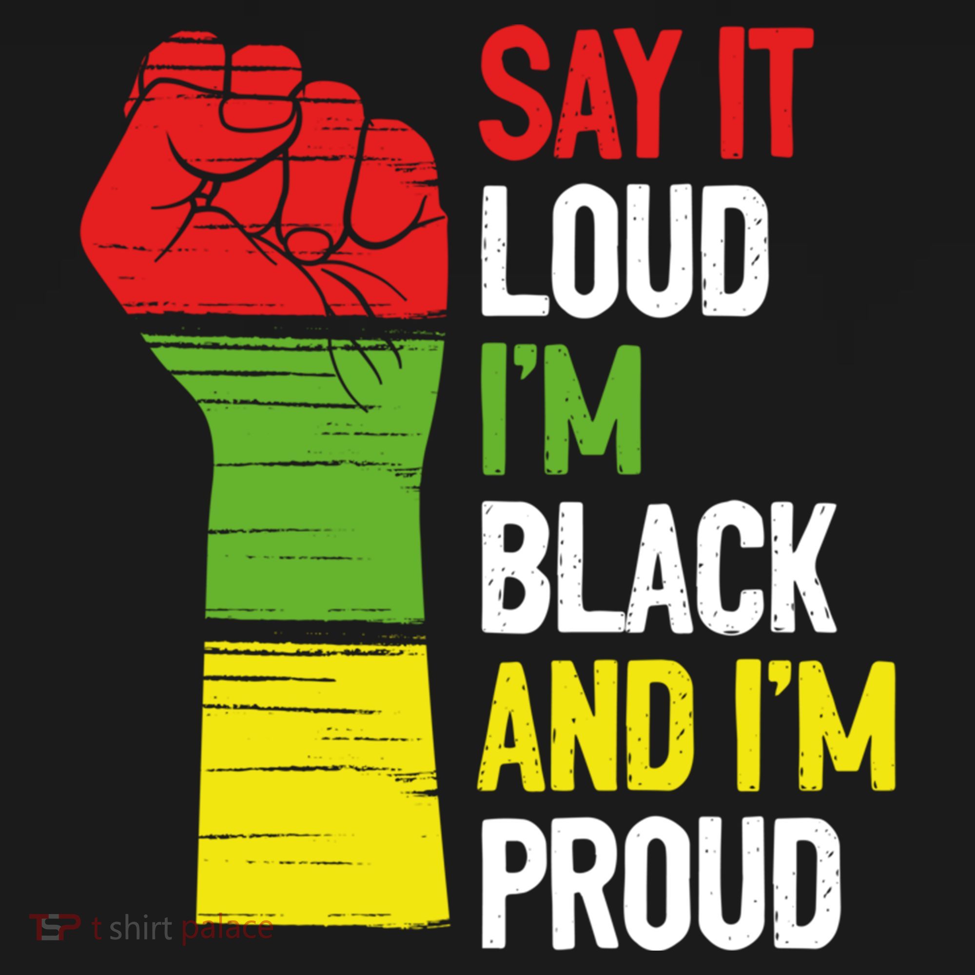 Say It Loud Im Black And Im Proud African American Pride Gift Ornament
