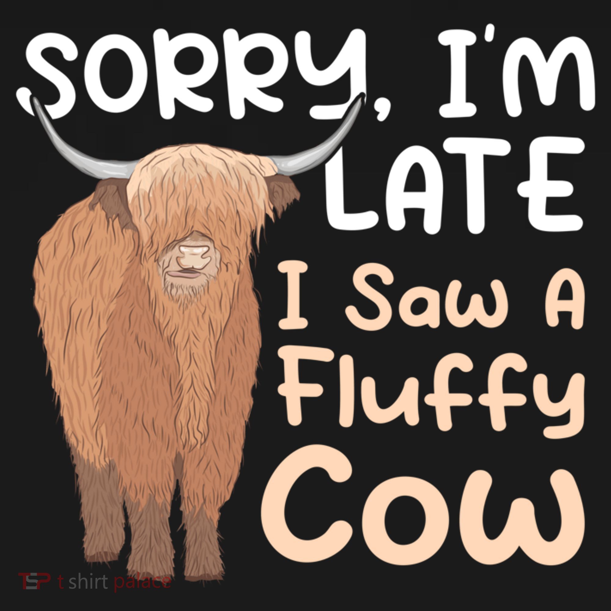 Sorry I'm Late I Saw A Fluffy Cow Highland Cow Breeder Ornament