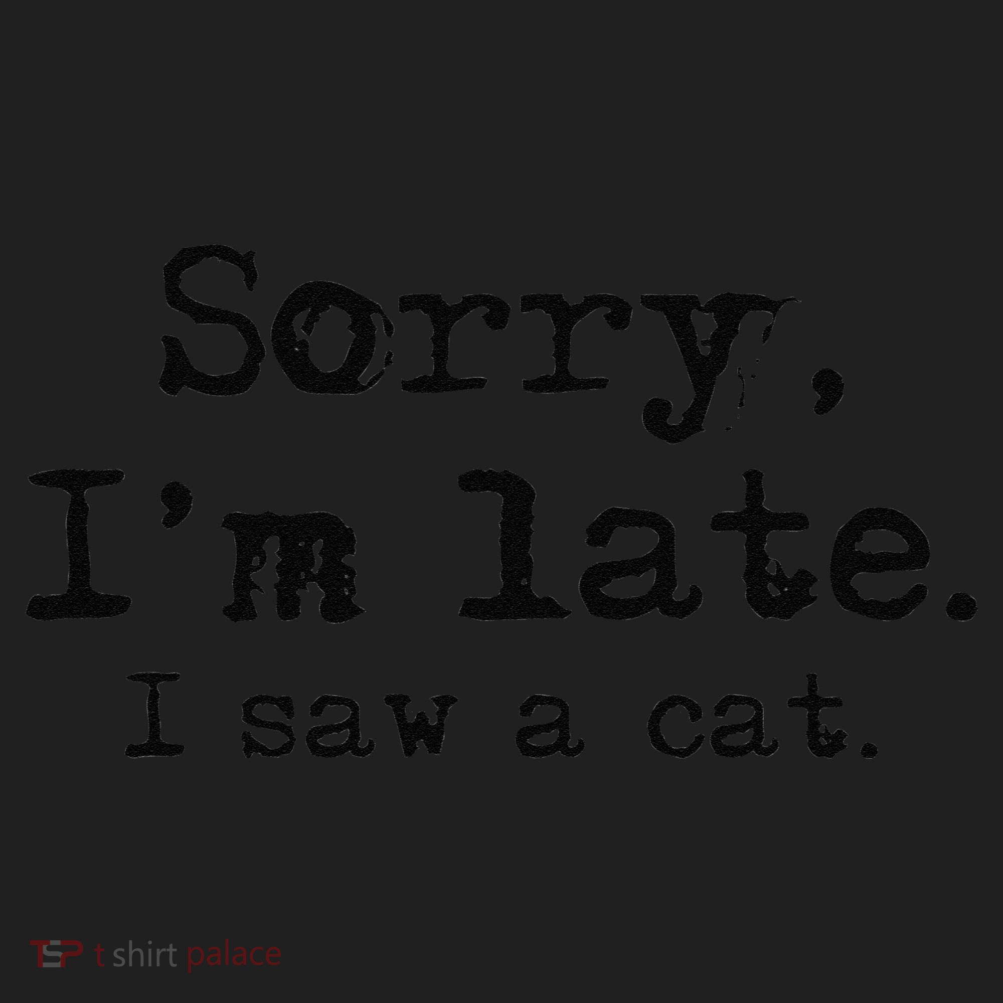 Sorry Im Late I Saw A Cat Funny Saying Beanie