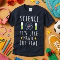 Science It's Like Magic But Real Kids T-Shirt thumb 3