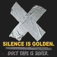 Silence Is Golden Duct Tape Is Silver Tumbler thumb 3