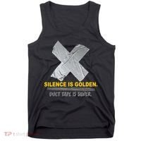 Silence Is Golden Duct Tape Is Silver Tank Top thumb 0