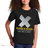 Silence Is Golden Duct Tape Is Silver Kids T-Shirt thumb 2