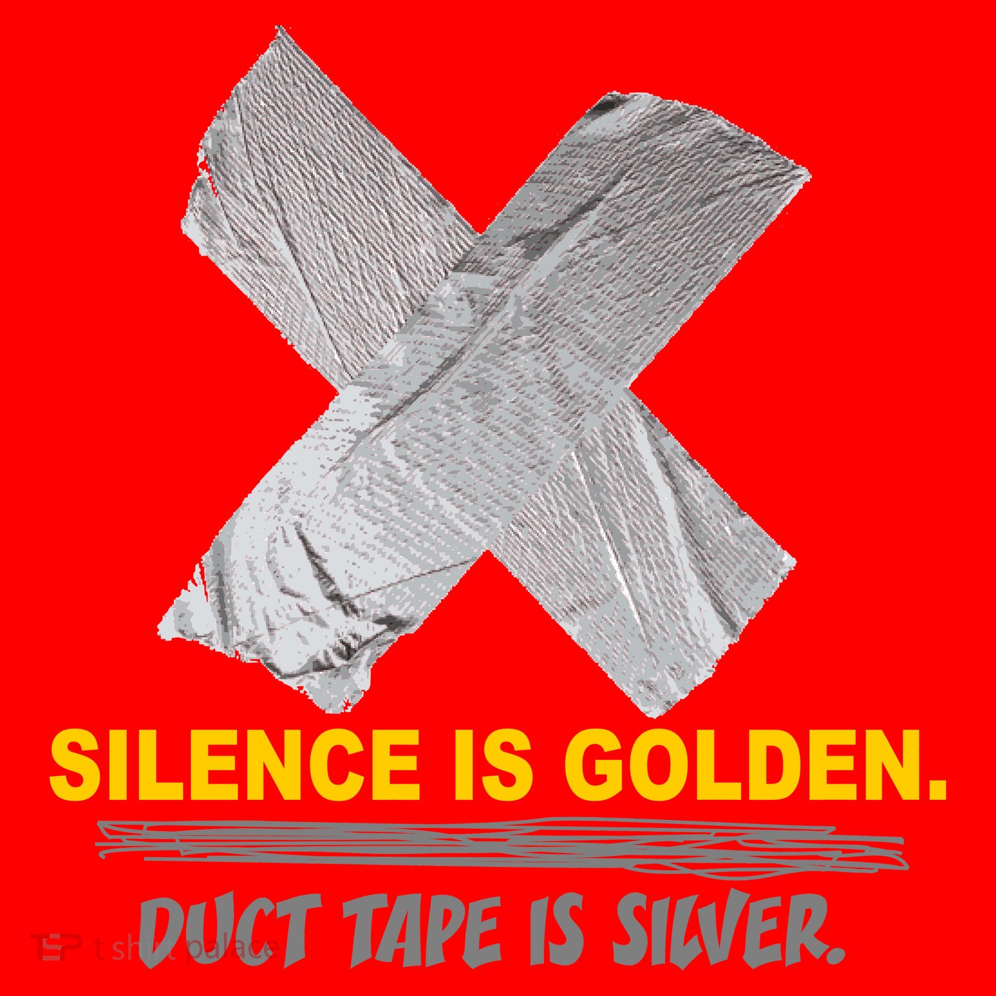 Silence Is Golden Duct Tape Is Silver Santa Hat