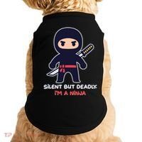Silent But Deadly I'm A Ninja Doggie Tank thumb 0