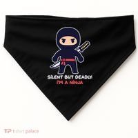 Silent But Deadly I'm A Ninja USA-Made Doggie Bandana thumb 0