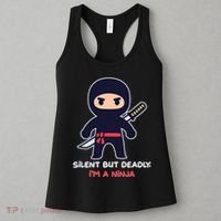 Silent But Deadly I'm A Ninja Women's Tank Top thumb 3