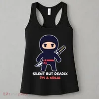 Silent But Deadly I'm A Ninja Women's Tank Top thumb 3