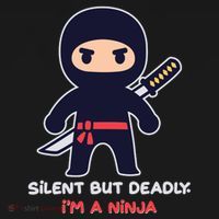 Silent But Deadly I'm A Ninja Women's Tank Top thumb 5