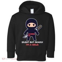 Silent But Deadly I'm A Ninja Toddler Hoodie thumb 0