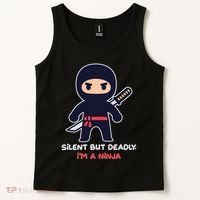 Silent But Deadly I'm A Ninja Tank Top thumb 2