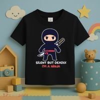 Silent But Deadly I'm A Ninja Toddler T-Shirt thumb 3