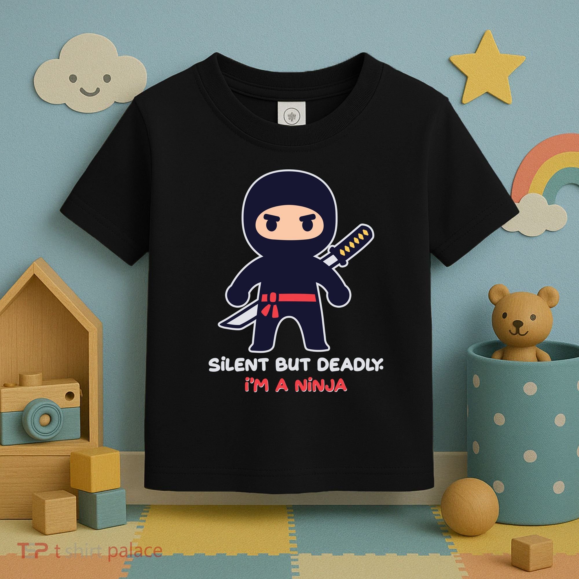 Silent But Deadly I'm A Ninja Toddler T-Shirt