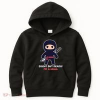Silent But Deadly I'm A Ninja Kids Hoodie thumb 0