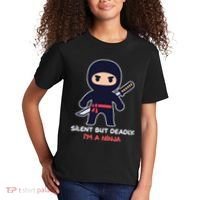 Silent But Deadly I'm A Ninja Kids T-Shirt thumb 2