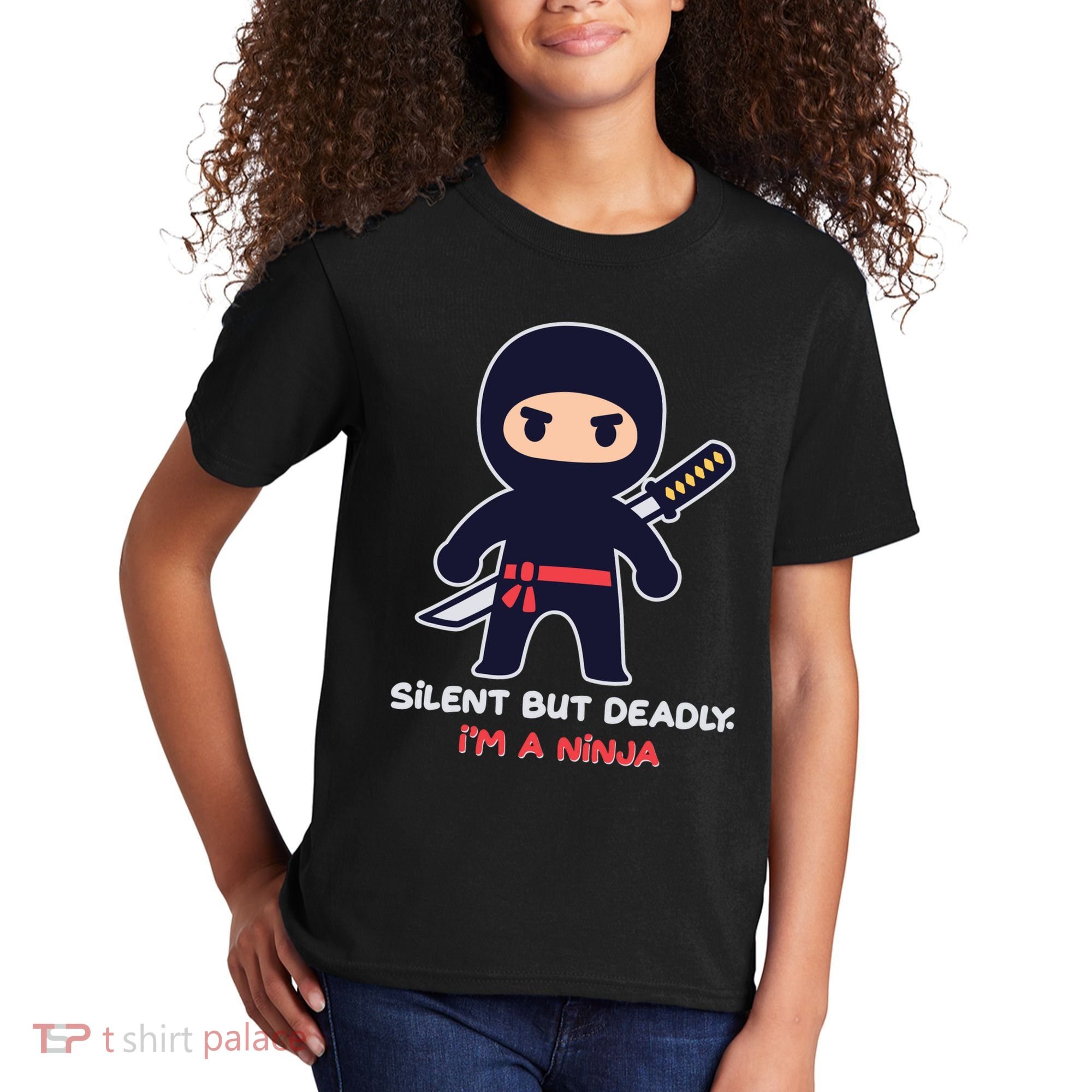 Silent But Deadly I'm A Ninja Kids T-Shirt