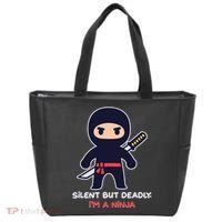 Silent But Deadly I'm A Ninja Tote Bag thumb 0